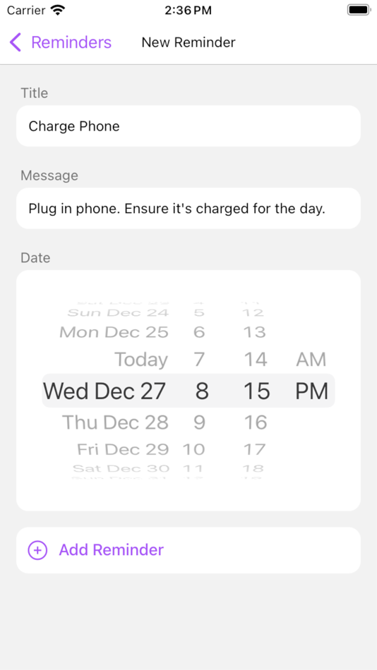 #2. Quick Reminder (iOS) 由: Jasper Aelvoet