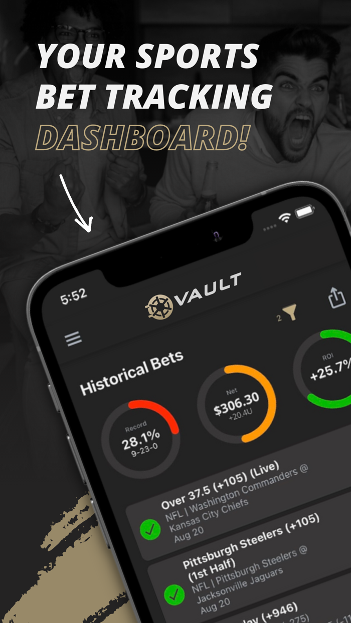 Vault Bet Tracker and GroupChat