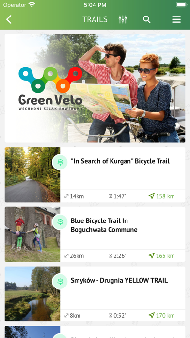 GreenVelo Trail Screenshot