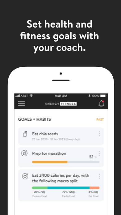 EnergyFitness+ App Screenshot