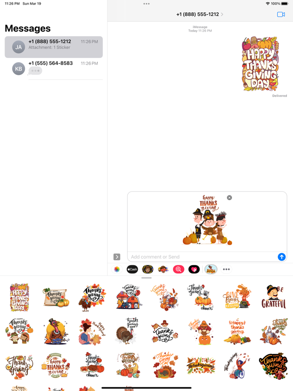 Screenshot #4 pour ThanksGiving Story Stickers