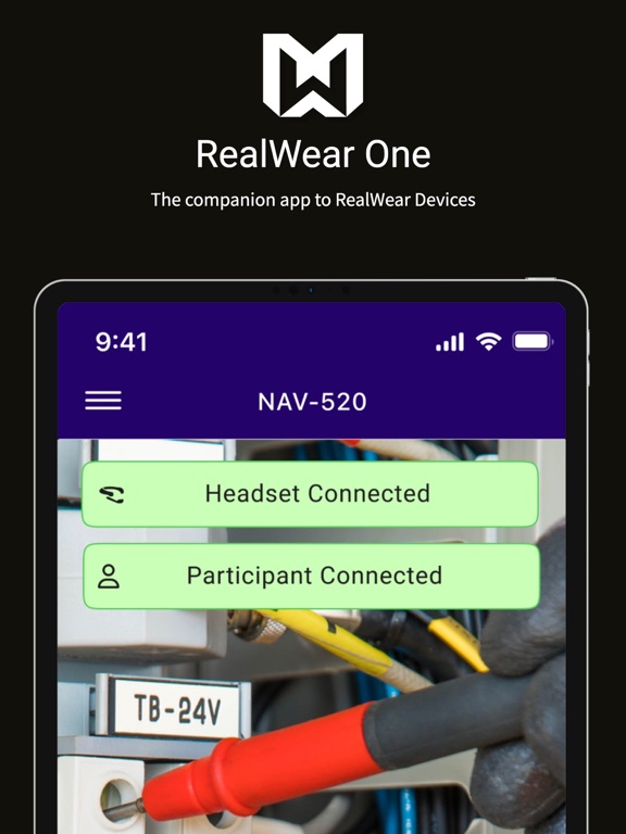 RealWear One iPad screenshot 1 - Utilities app