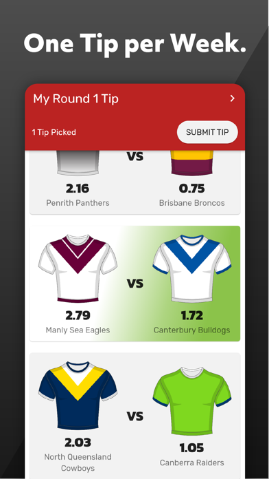 AFL & NRL Tipping - One Pickのおすすめ画像2