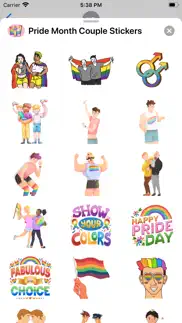 pride month couple stickers iphone screenshot 2