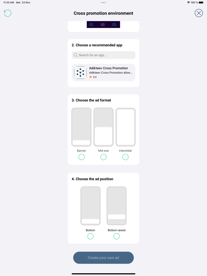 Adikteev Cross Promotion