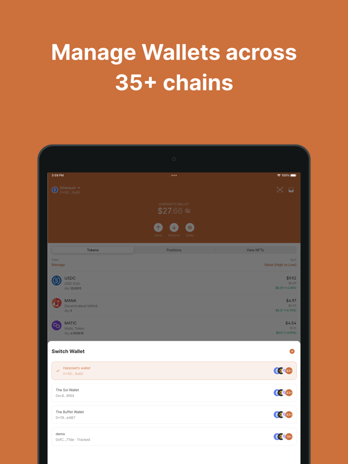 Frontier Crypto and DeFi Wallet