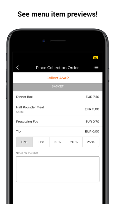 Max's takeaway Screenshot