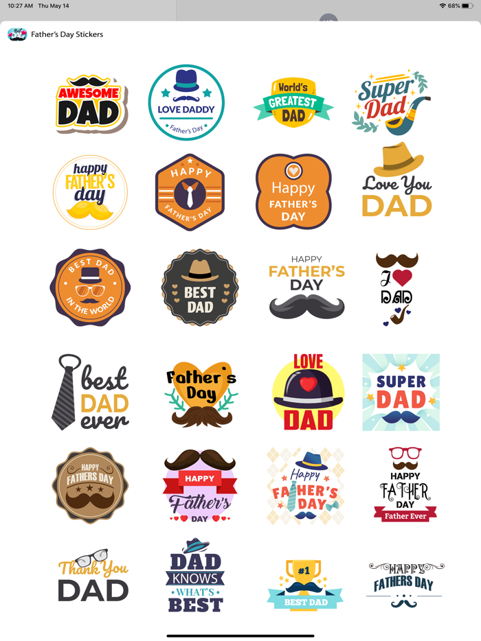 Fathers Day Special Stickers