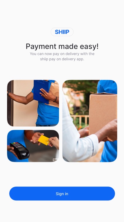 Shiip: Payment on delivery