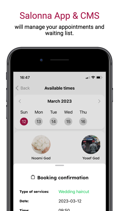 Salonna - Customer booking app Screenshot