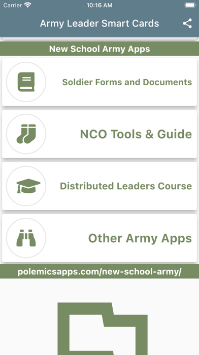 Army Leader Smart Cards Screenshot