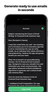 ai email: ai writing assistant iphone screenshot 2