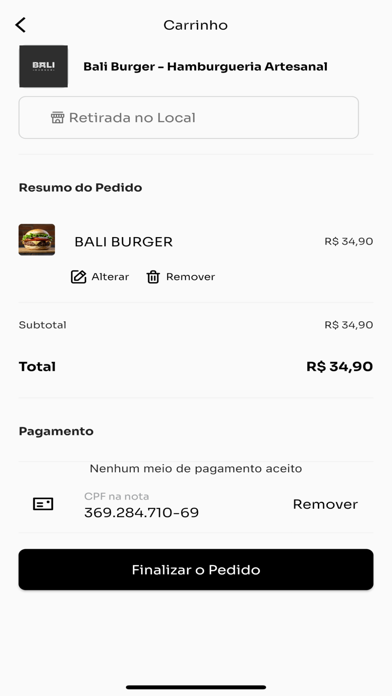 Bali Burger - Praia Clube Screenshot