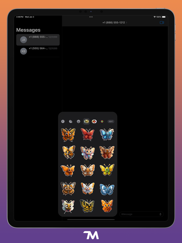 Fluttery Butterflies Stickers