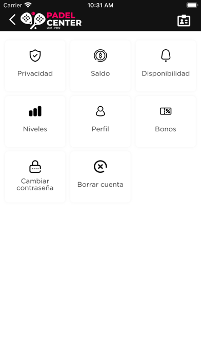 Peru Padel Center Screenshot