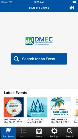 Game screenshot DMEC Events apk
