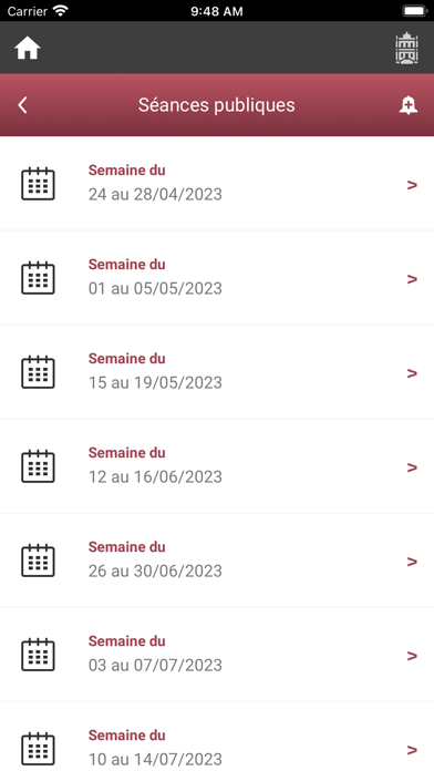 Chambre des Députés Luxembourg Screenshot
