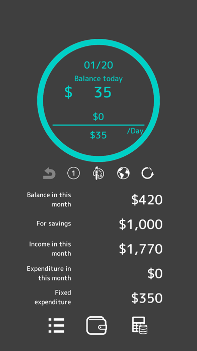 Simple Daily Budget Screenshot