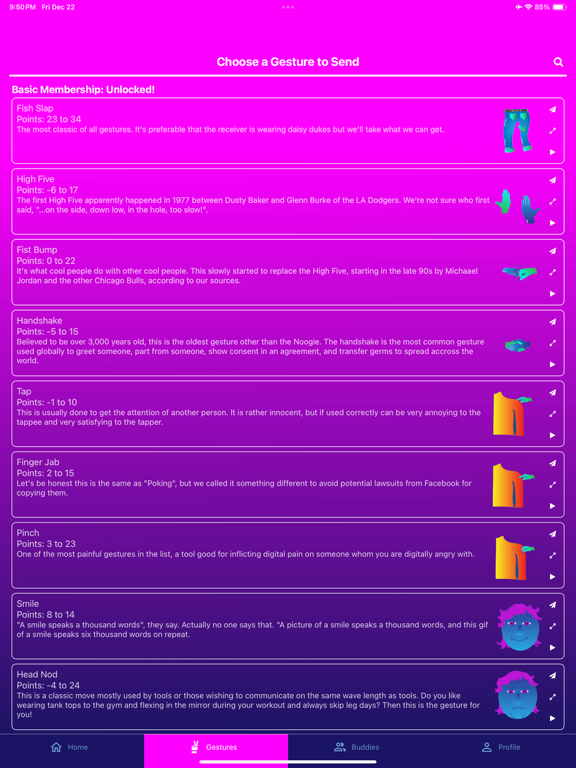 Fish Slap App iPad screenshot 2 - Social Networking app