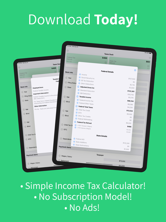 Taxes Suck USA Tax Calculator