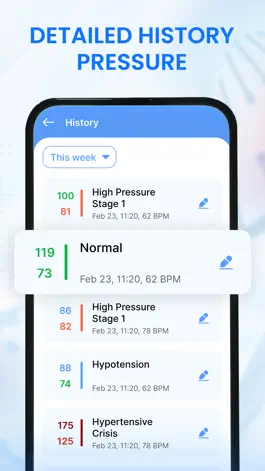 Game screenshot BMP: Blood Pressure Tracker apk