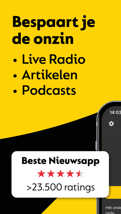 BNR | Nieuws, Radio & Podcasts Screenshot