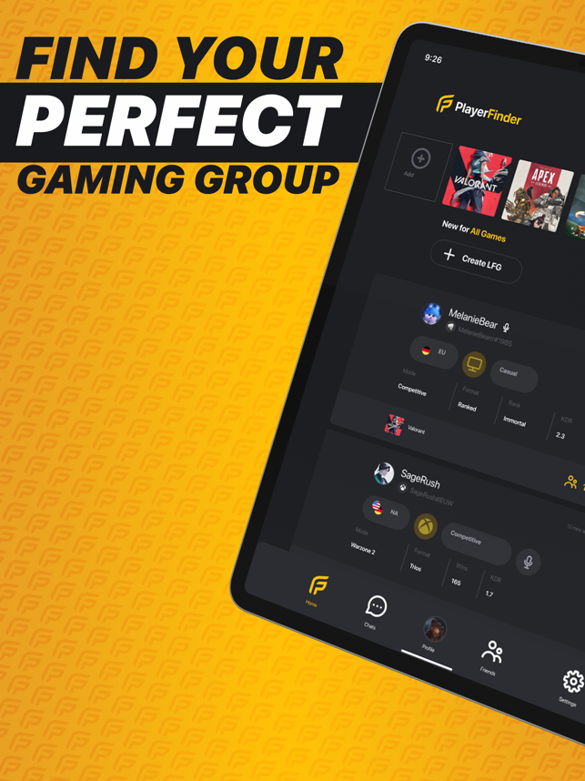 ‎PlayerFinder: LFG, Chat & Play Screenshot