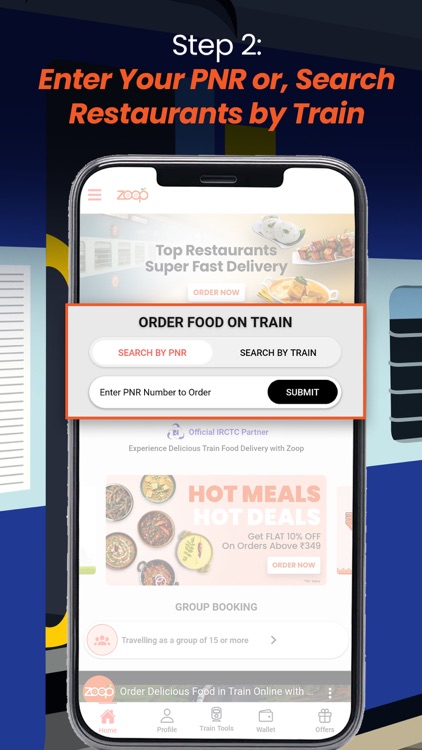 Zoop India-Order Food in Train