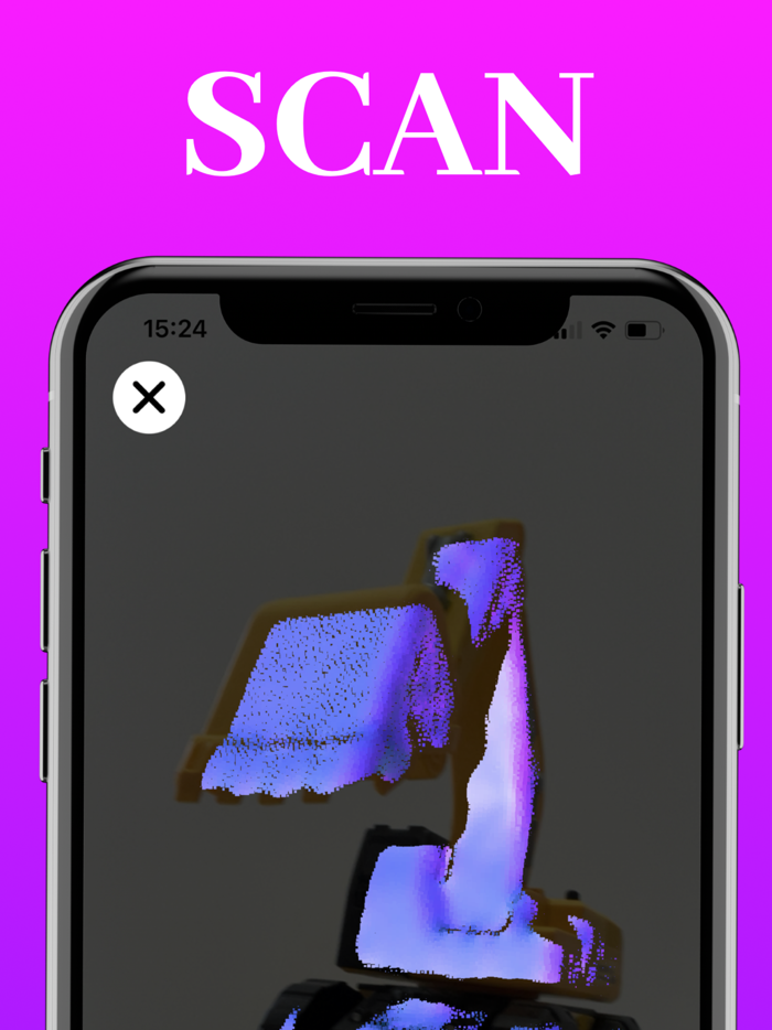 3D TrueDepth Camera Scan