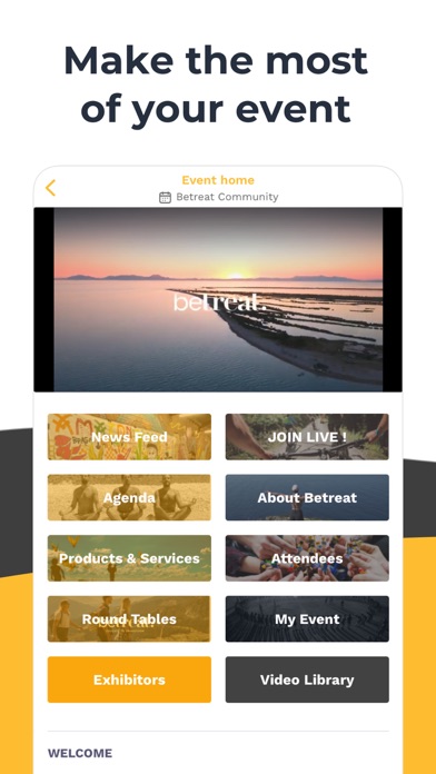 Betreat - Creative Events Screenshot