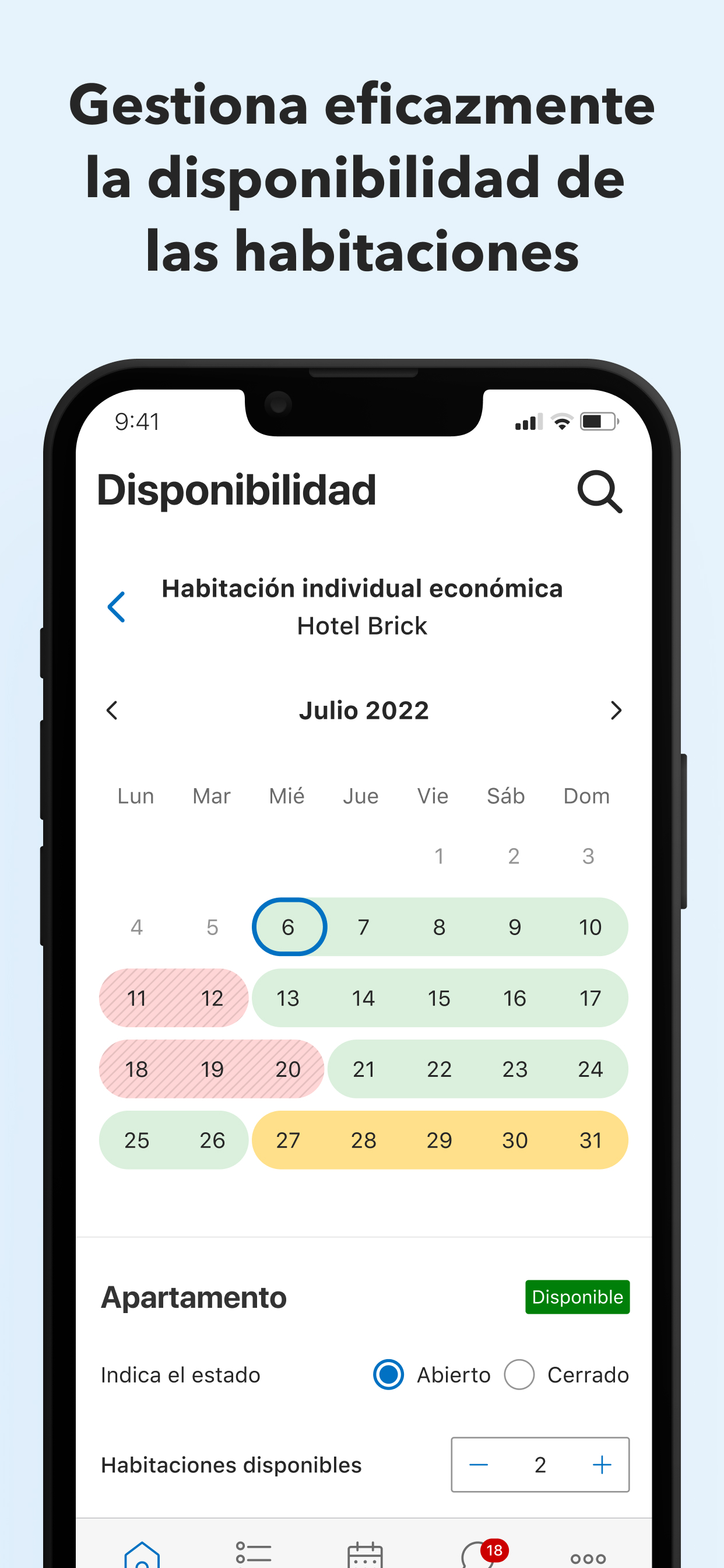 Pulse para Booking.com