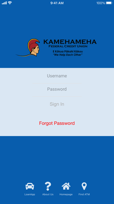 KAMEHAMEHA FCU Screenshot