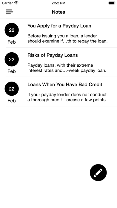 Payday & Cash advance Guide Screenshot