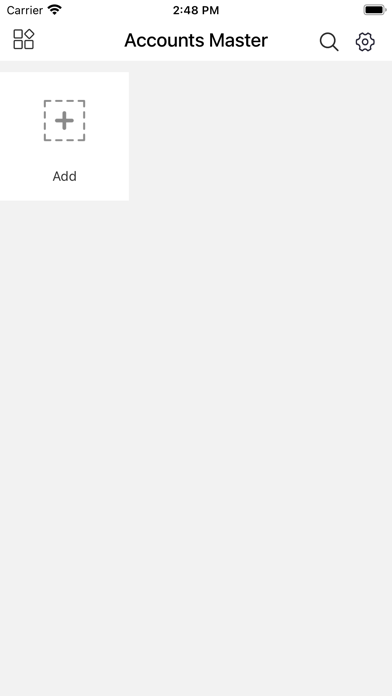 Accounts Master Screenshot