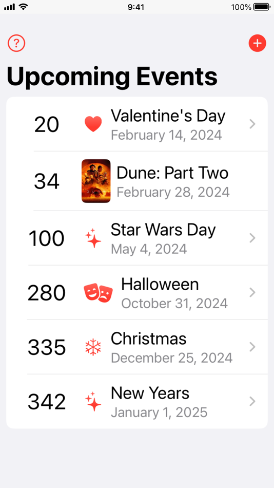 #1. Countdowns+ (macOS) 由: 256 Arts