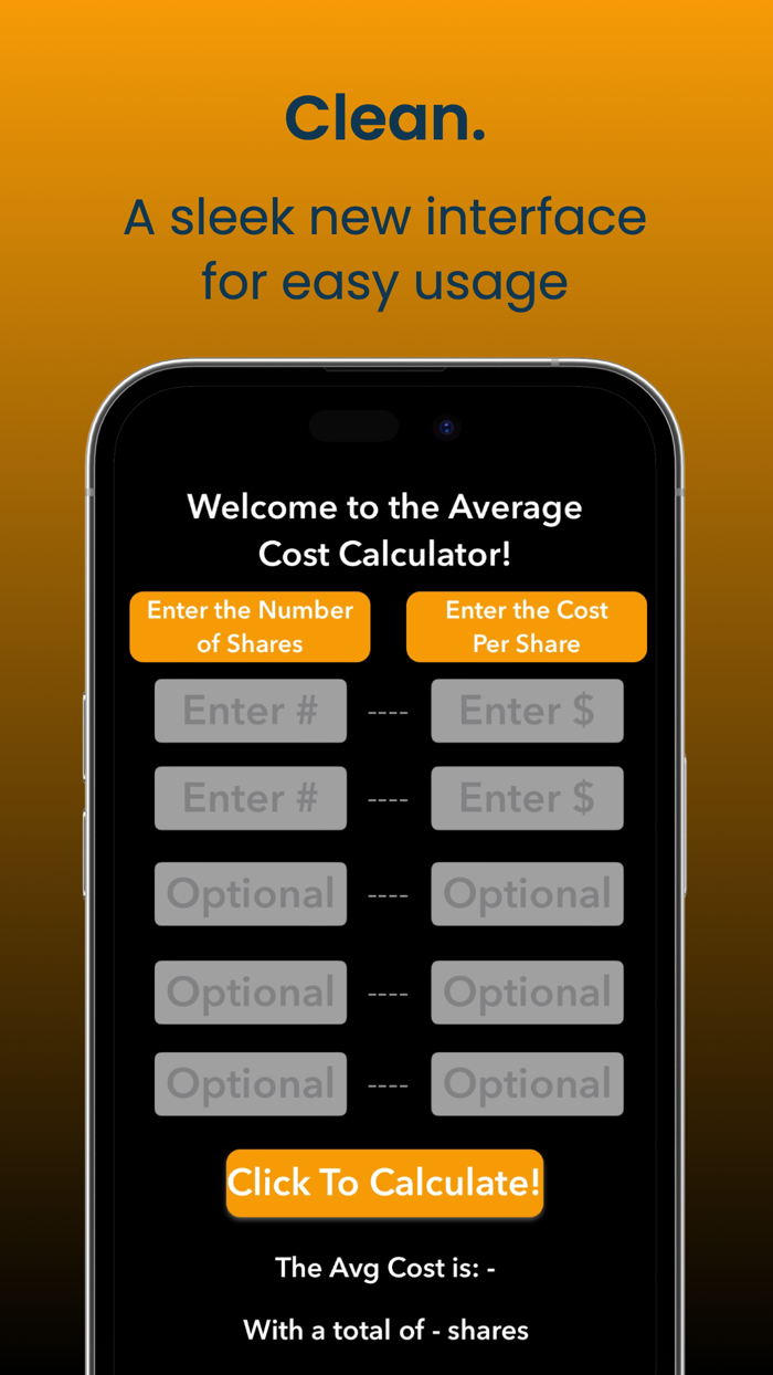 Average Cost Calculator
