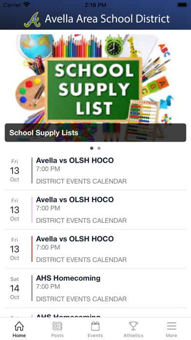 Avella Area School District Screenshot
