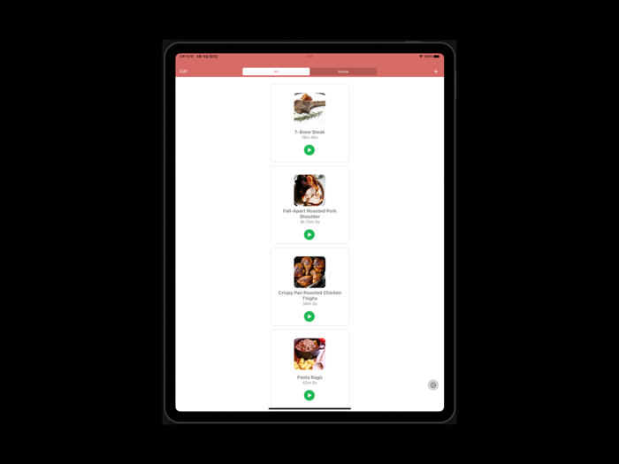 Multi Kitchen Timers and Recipes