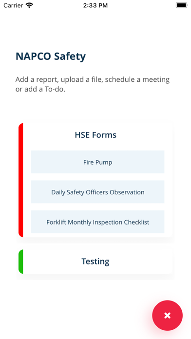 NAPCO Safety Screenshot