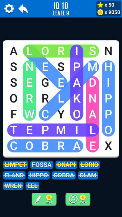 Word Search IQ: Puzzle Games Screenshot