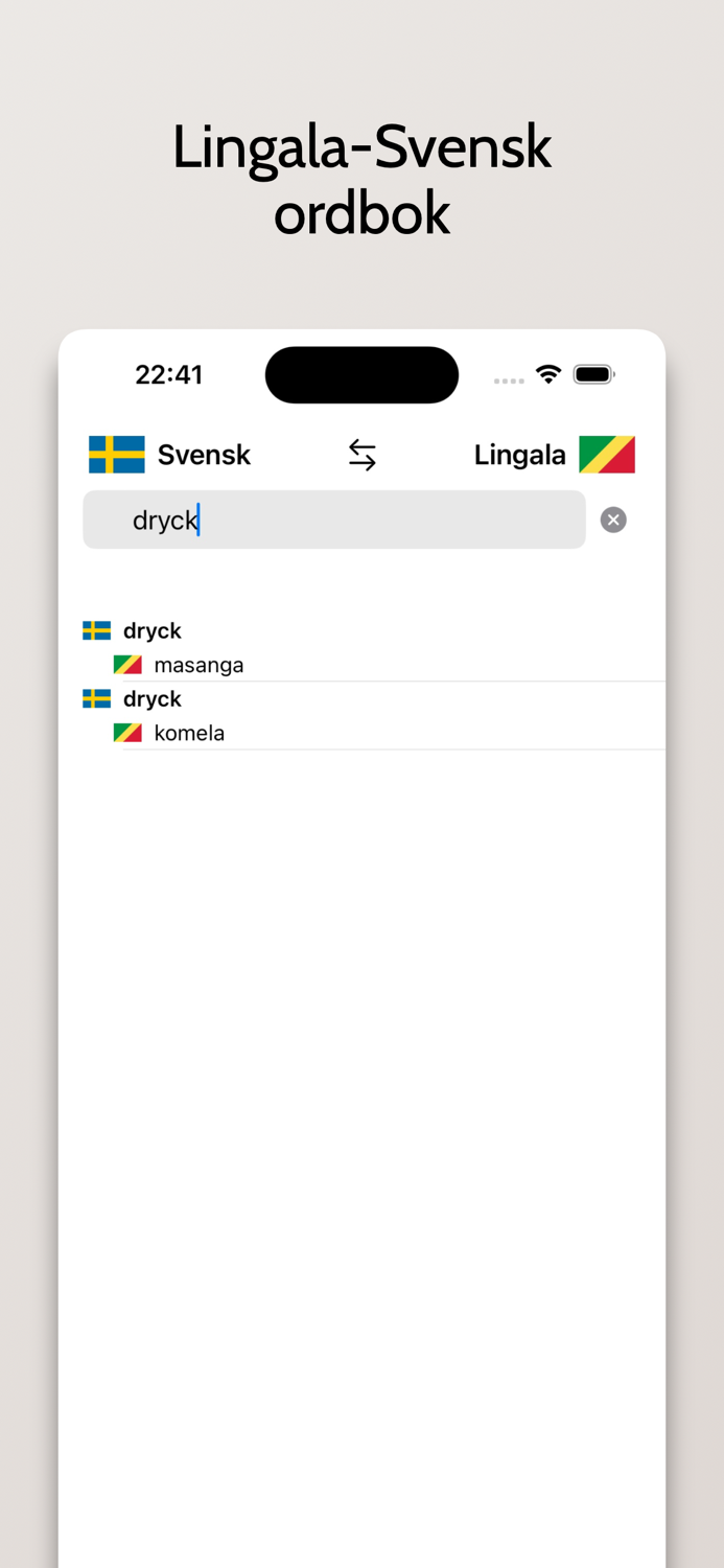 Lingala-Svensk ordbok