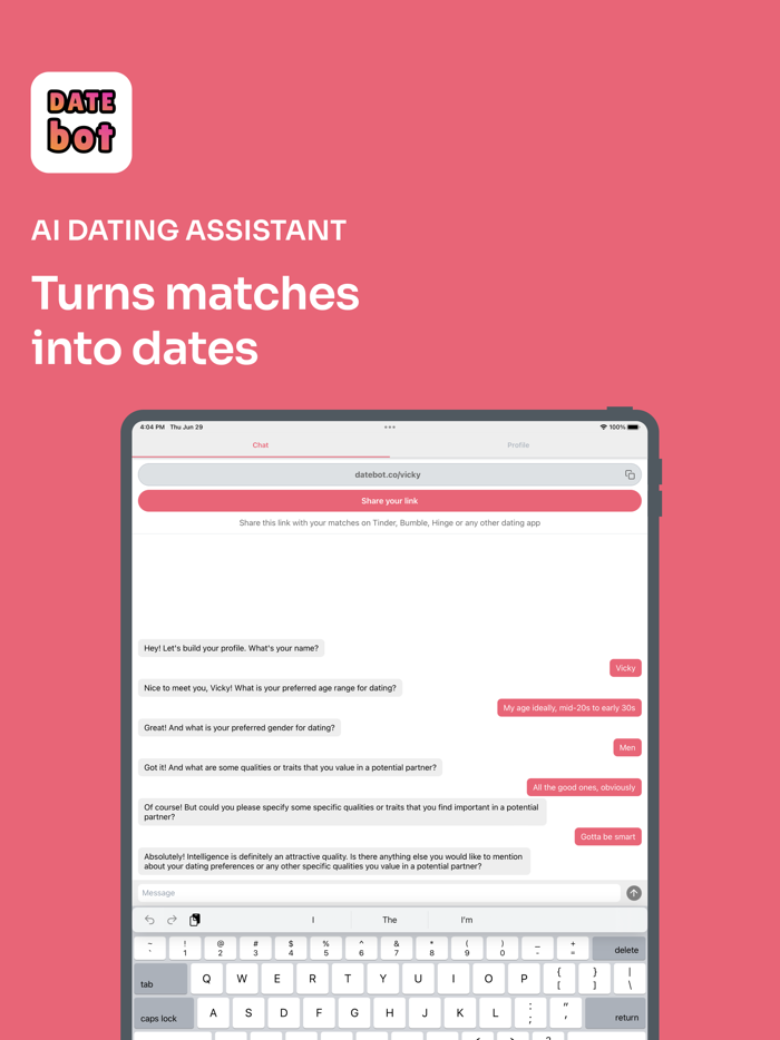 DATE bot - AI dating assistant