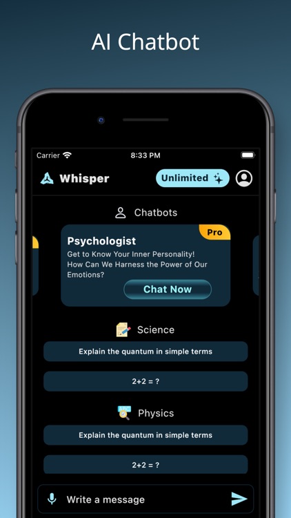 Whisper: AI Chat Bot, Chat AI