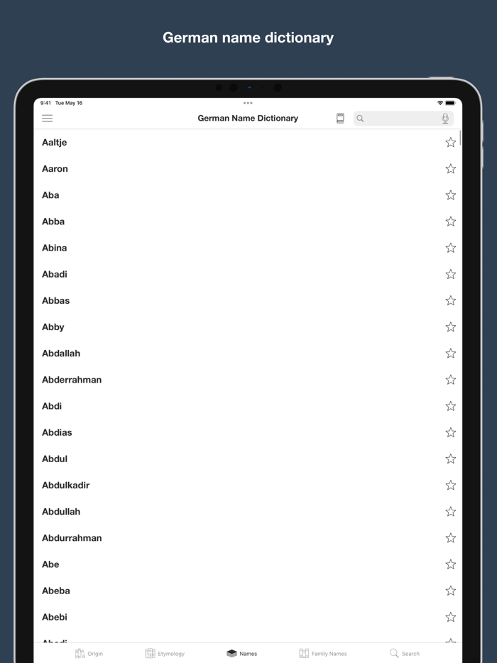 German Word and Name Origins