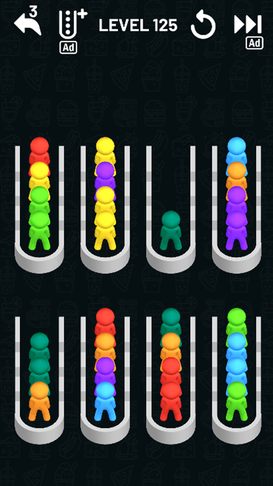 #7. Color Sort: Stickman Color (iOS) 来自: 52 Blue Studios