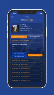 athletesgolive volleyball iphone screenshot 2