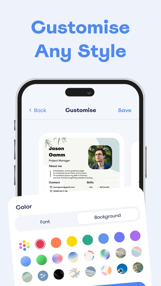 #4. The resume creator - арр (iOS) 由: Nika Medvedeva