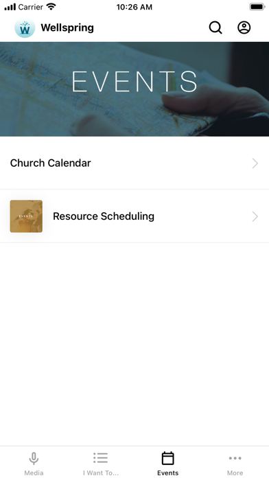 Wellspring App Screenshot