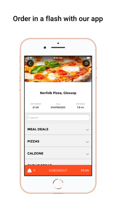 Norfolk Pizza, Glossop UK Screenshot