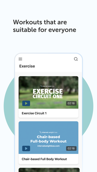 Interval Weight Loss Screenshot